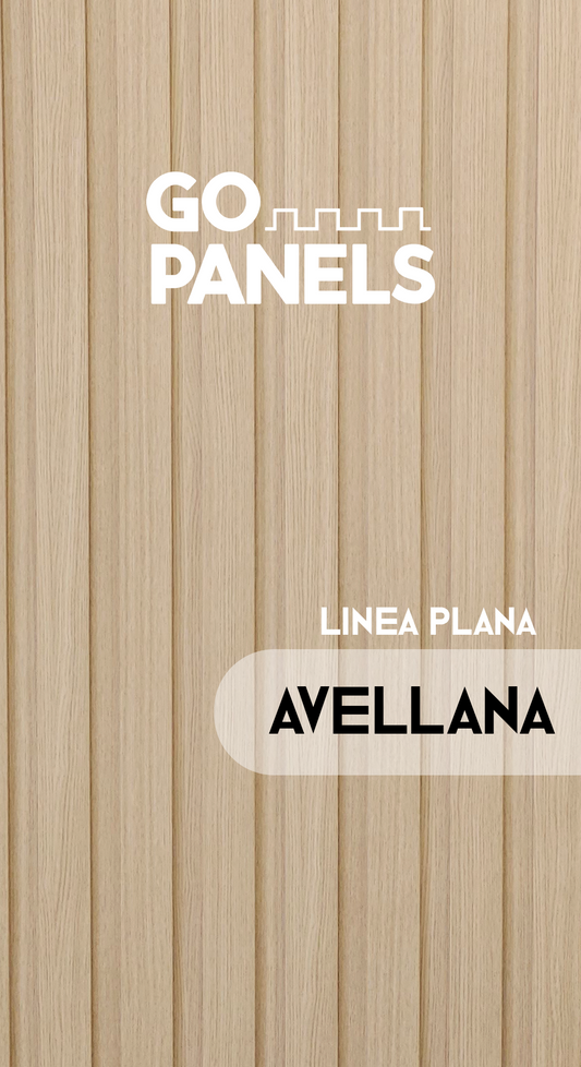 Avellana - Plano - Caja Panel Decorativo - Revestimiento Línea Plana - Caja 10 un - 4.8 m² - Wall Panel WPC - Revestimiento Interior y Exterior Techado