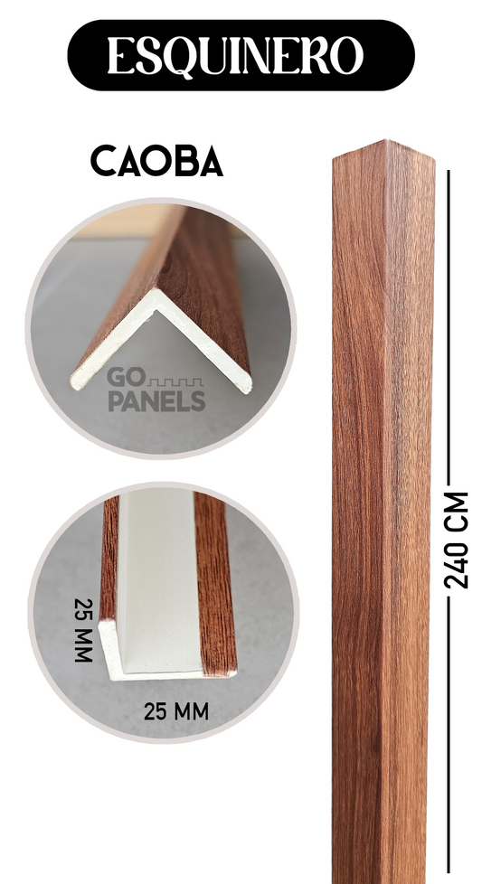 PERFIL ESQUINERO CAOBA AW11 2,5X2,5X240 CM