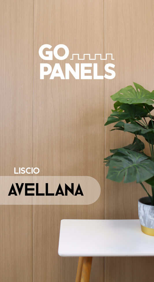 Caja Panel Decorativo - Liscio Avellana - Revestimiento Línea Liscio- Caja 5 un - 4.8 m² - Wall Panel Liscio
