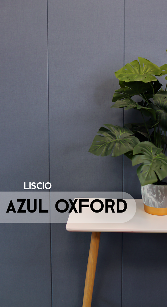Caja Panel Decorativo - Liscio Azul Oxford- Revestimiento Línea Liscio- Caja 5 un - 4.8 m² - Wall Panel Liscio