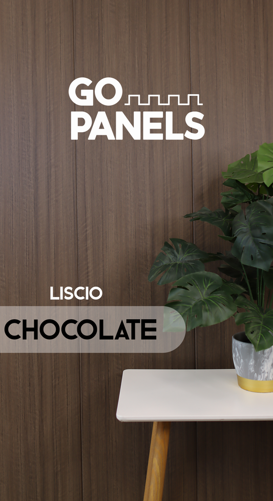 Chocolate - Liscio - Caja Panel Decorativo - Revestimiento Línea Liscio- Caja 5 un - 4.8 m² - Wall Panel Liscio - Revestimiento Interior y Exterior Techado