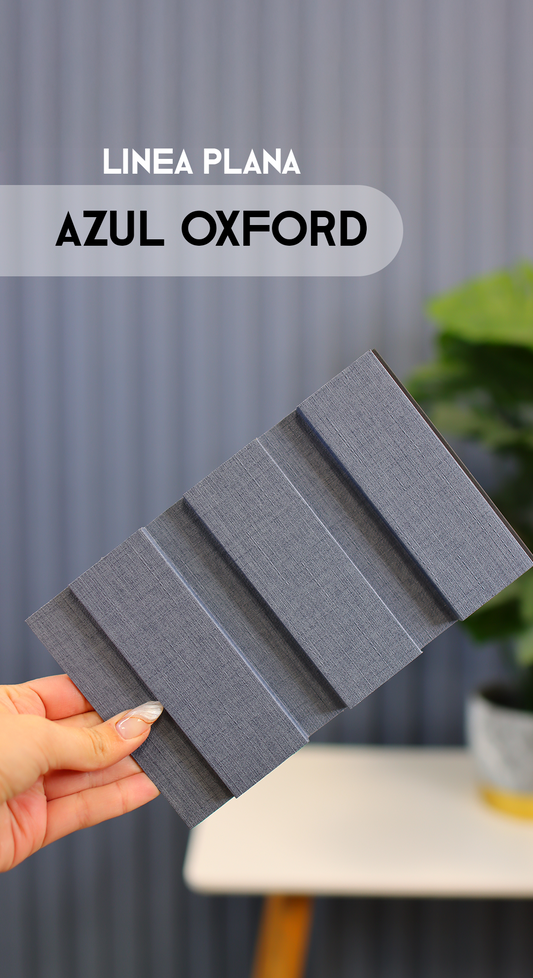 (PRE-VENTA) Caja Panel Decorativo - Plano Azul Oxford - Revestimiento Línea Plana - Caja 10 un-  4.8 m² -  Wall Panel Plano