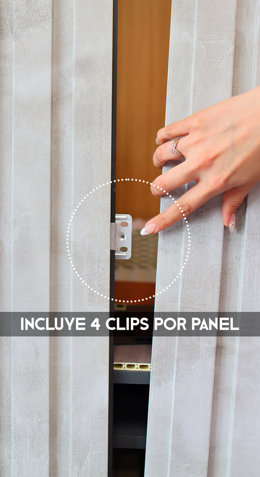 Caja Panel Decorativo - Plano GRIS CONCRETE - Revestimiento Línea Plana - Caja 10 un-  4.8 m² -  Wall Panel Plano