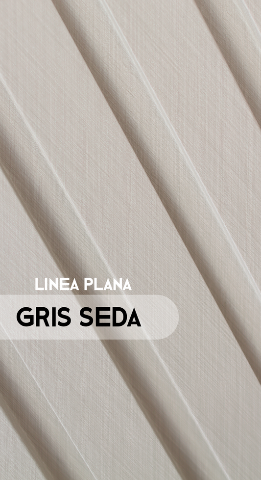 Caja Panel Decorativo - Plano Gris Seda - Revestimiento Línea Plana - Caja 10 un-  4.8 m² -  Wall Panel Plano
