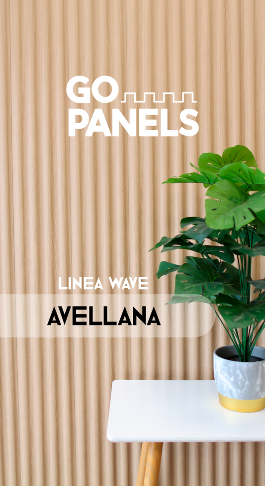 Avellana - Wave - Caja Panel Decorativo - Revestimiento Línea Wave - Caja 10 un-  5.16 m² -  Wall Panel Wave - Revestimiento Interior y Exterior Techado