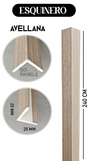PERFIL ESQUINERO AVELLANA 2,5X2,5X240 CM