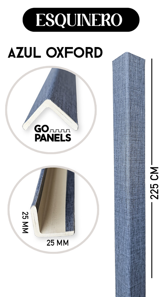 PERFIL ESQUINERO AZUL OXFORD 2,5X2,5X225 CM