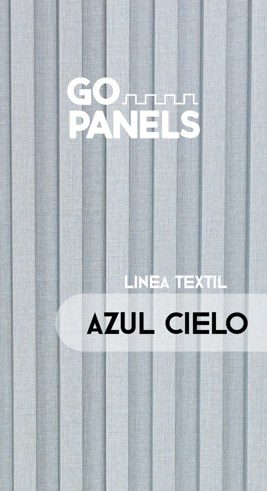 Caja Panel Decorativo - Azul Cielo – Revestimiento Línea Textil - Caja 10 un - 3.6 m²