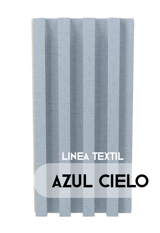 Caja Panel Decorativo - Azul Cielo – Revestimiento Línea Textil - Caja 10 un - 3.6 m²