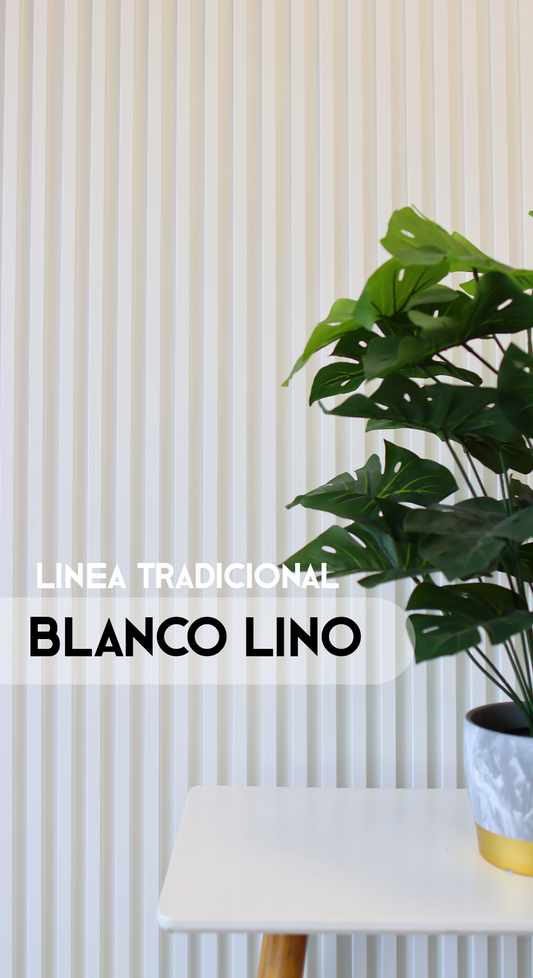 (PRE-VENTA) Blanco Lino - Tradicional - Caja Panel Decorativo - Revestimiento Línea Tradicional - Caja 10 un - 3.8 m²- Wall Panel WPC - Revestimiento Interior y Exterior Techado