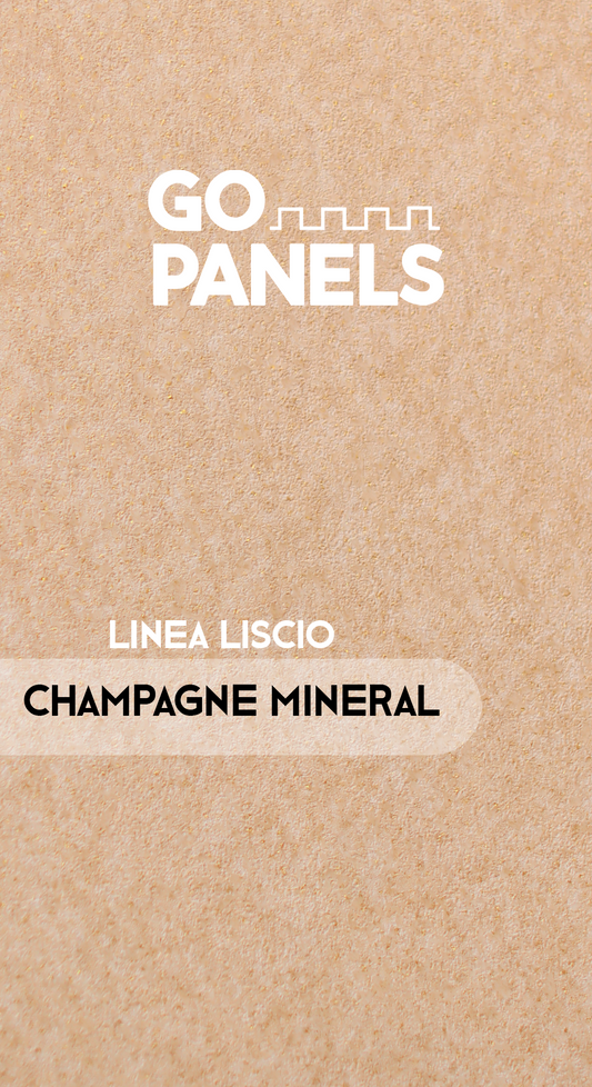 Champagne Mineral - Liscio - Caja Panel Decorativo - Revestimiento Línea Liscio- Caja 5 un - 4.8 m² - Wall Panel Liscio