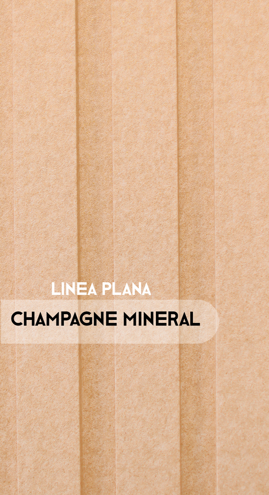 Champagne Mineral - Plano - Caja Panel Decorativo - Caja 10 un - 4.8 m² - Wall Panel Plano - Revestimiento Interior y Exterior Techado