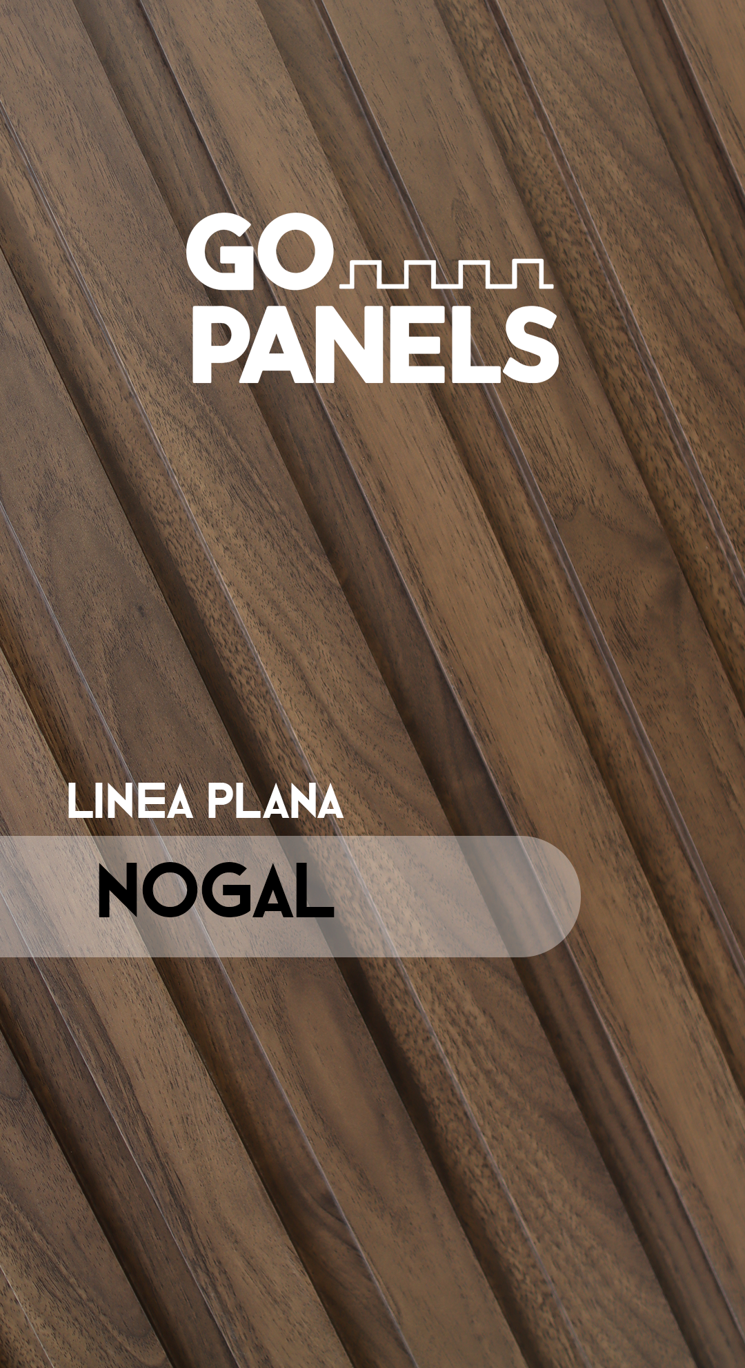Nogal - Plano - Caja Panel Decorativo - Revestimiento Línea Plana - Caja 10 un -  4.8 m² - Wall Panel WPC - Revestimiento Interior y Exterior Techado