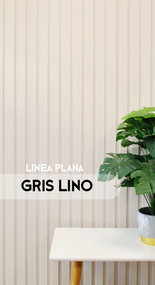 (PRE-VENTA) Gris Lino - Plano - Caja Panel Decorativo - Revestimiento Línea Plana - Caja 10 un-  4.8 m² -  Wall Panel Plano - Revestimiento Interior y Exterior Techado