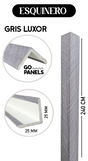 PERFIL ESQUINERO GRIS LUXOR 2,5X2,5X240 CM