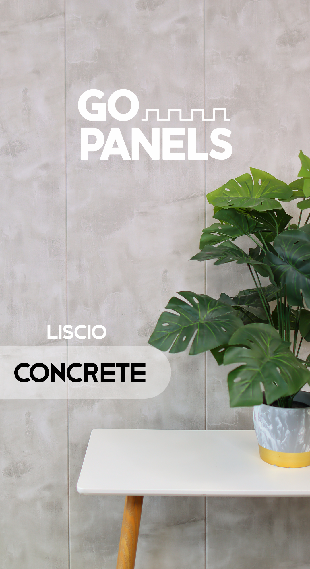 Concrete - Liscio - Caja Panel Decorativo - Revestimiento Línea Liscio- Caja 5 un - 4.8 m² - Wall Panel Liscio - Revestimiento Interior y Exterior Techado