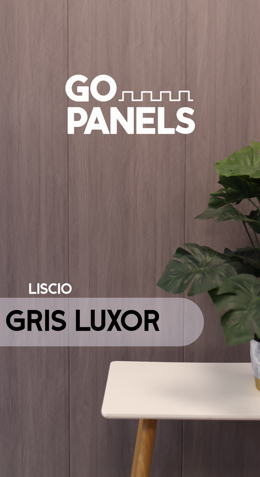Caja Panel Decorativo - Liscio Gris Luxor - Revestimiento Línea Liscio- Caja 5 un - 4.8 m² - Wall Panel Liscio