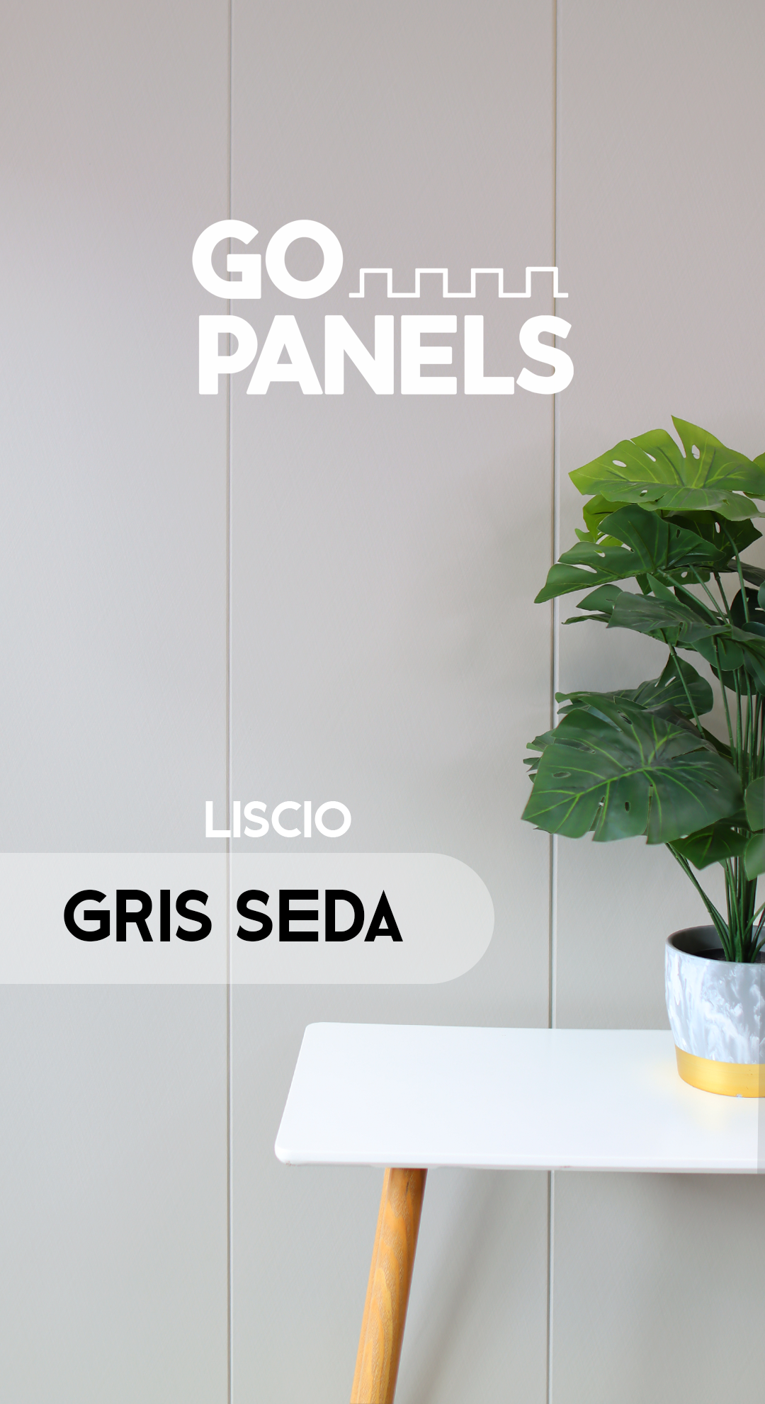 Gris Seda - Liscio - Caja Panel Decorativo - Revestimiento Línea Liscio- Caja 5 un - 4.8 m² - Wall Panel Liscio - Revestimiento Interior y Exterior Techado