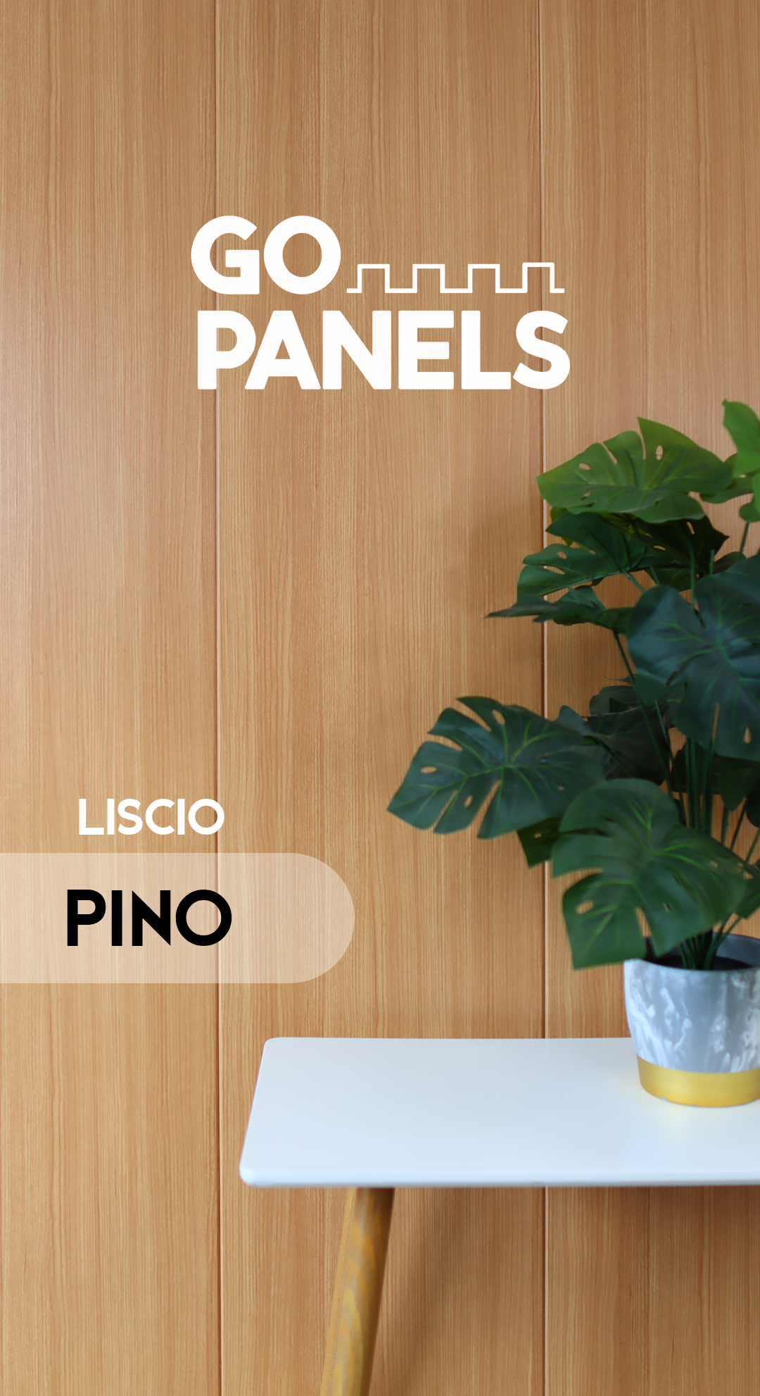 Pino - Liscio - Caja Panel Decorativo - Revestimiento Línea Liscio - Caja 5 un - 4.8 m² - Wall Panel Liscio - Revestimiento Interior y Exterior Techado