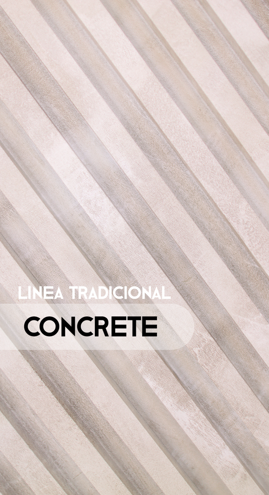 Caja Panel Decorativo - Gris Concrete - Revestimiento Línea Tradicional - Caja 10 un - 3.8 m²- Wall Panel WPC- Revestimiento Interior