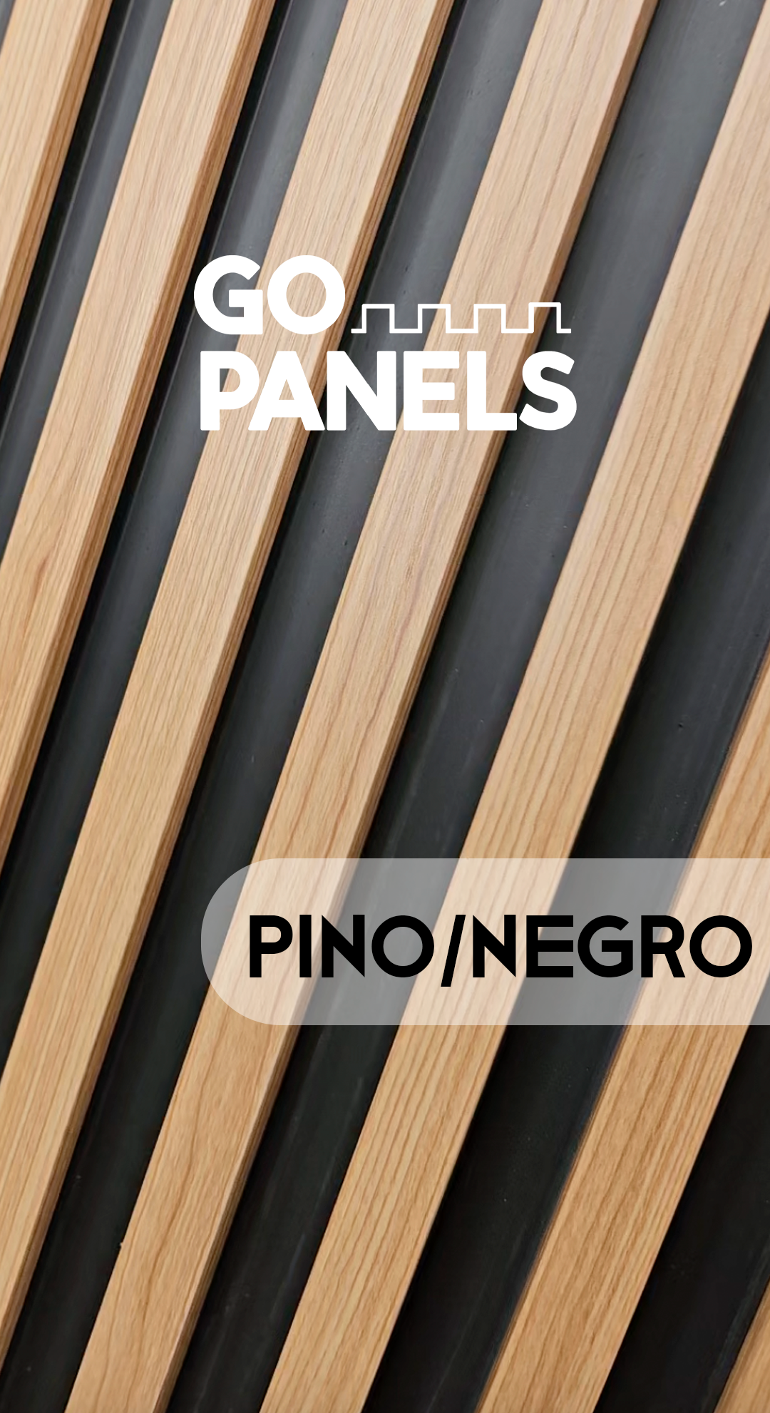 Pino/Negro - Tradicional - Caja Panel Decorativo - Revestimiento Línea Tradicional - Caja 10 un - 3.8 m²- Wall Panel WPC - Revestimiento Interior y Exterior Techado