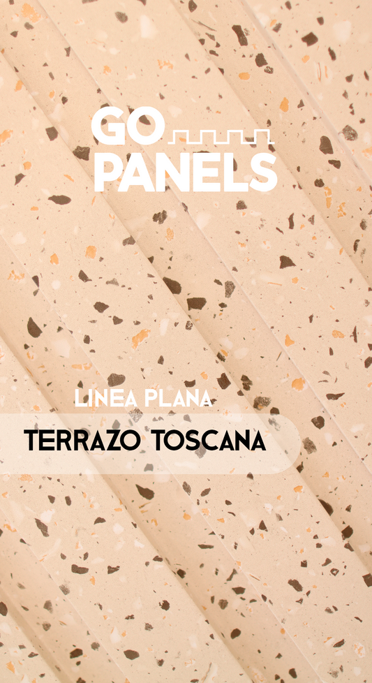 Terrazo Toscana - Plano - Caja Panel Decorativo - Caja 10 un - 4.8 m² - Wall Panel Plano - Revestimiento Interior y Exterior Techado