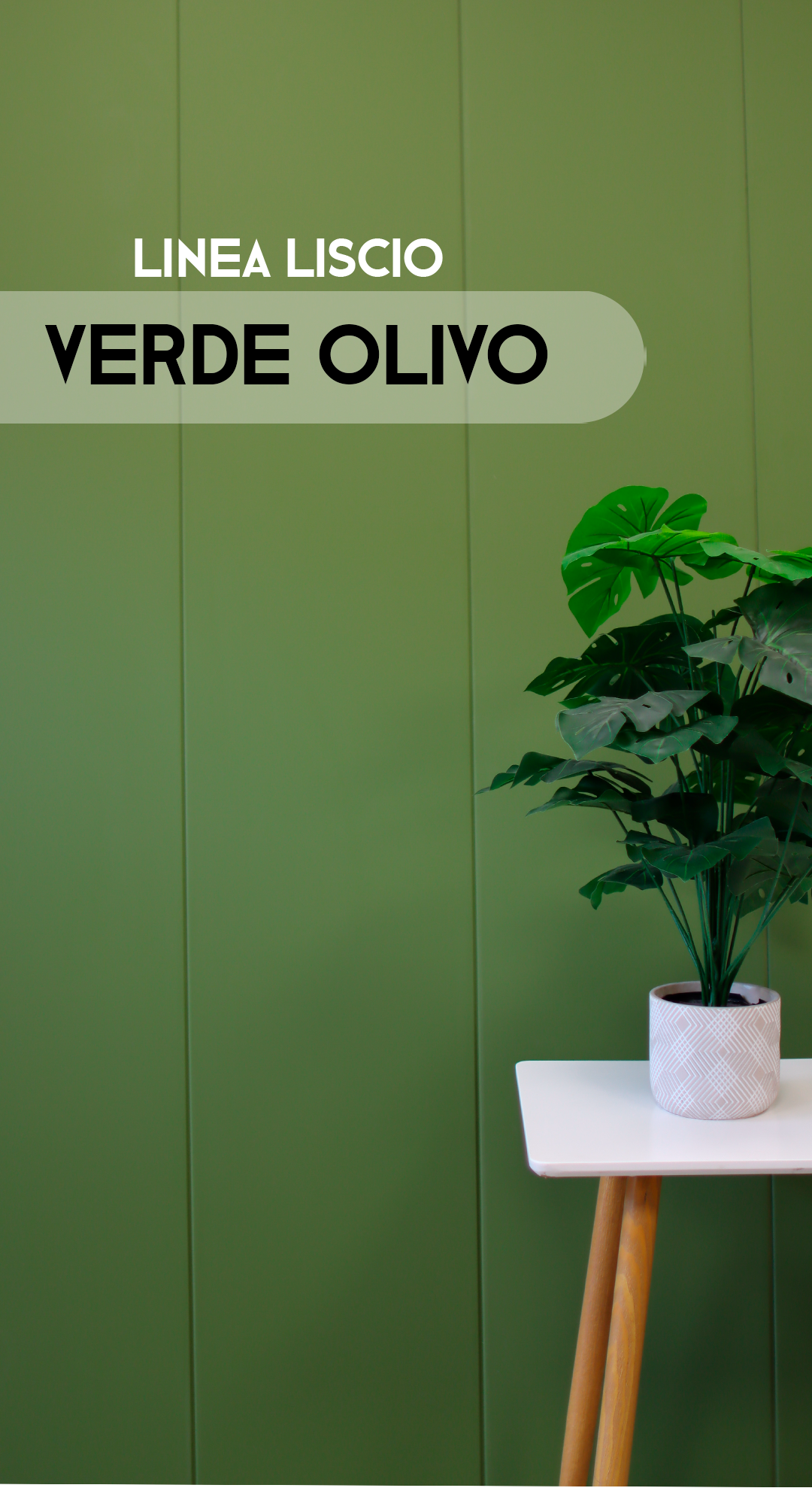 Verde Olivo - Liscio - Caja Panel Decorativo - Revestimiento Línea Liscio- Caja 5 un - 4.8 m² - Wall Panel Liscio - Revestimiento Interior y Exterior Techado