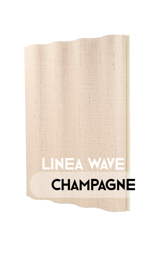 (PRE-VENTA) Champagne - Wave - Caja Panel Decorativo - Revestimiento Línea Wave - Caja 10 un-  4.8 m² -  Wall Panel Wave - Revestimiento Interior y Exterior Techado