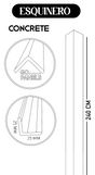 PERFIL ESQUINERO CONCRETE 2,5X2,5X240 CM