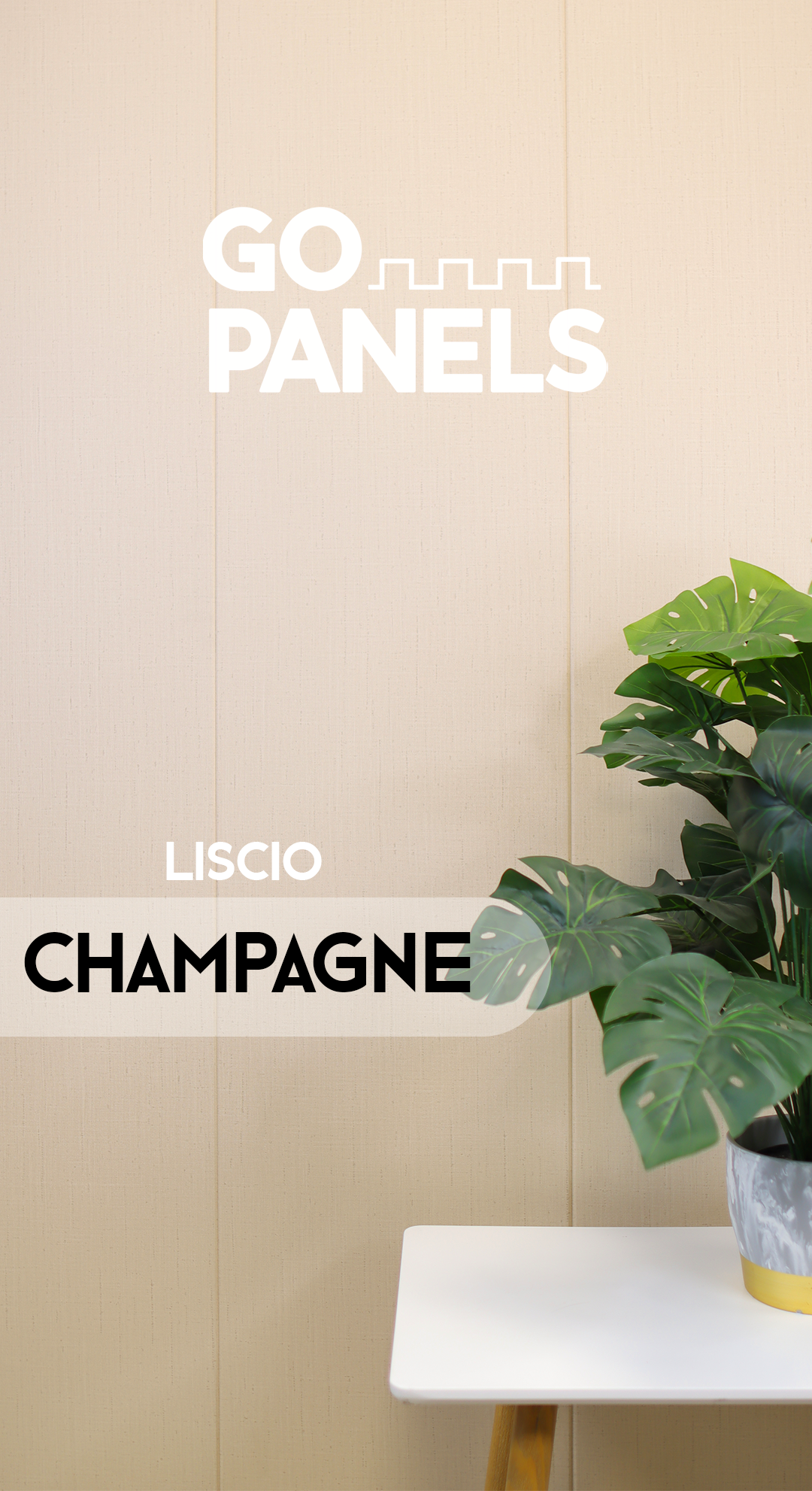Champagne - Liscio - Caja Panel Decorativo - Revestimiento Línea Liscio- Caja 5 un - 4.8 m² - Wall Panel Liscio