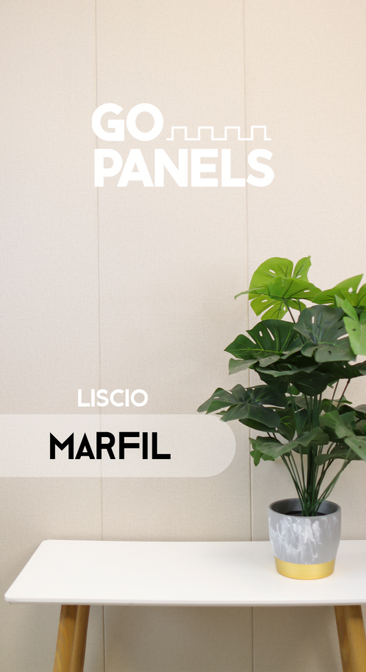 Caja Panel Decorativo - Liscio Marfil - Revestimiento Línea Liscio- Caja 5 un - 4.8 m² - Wall Panel Liscio