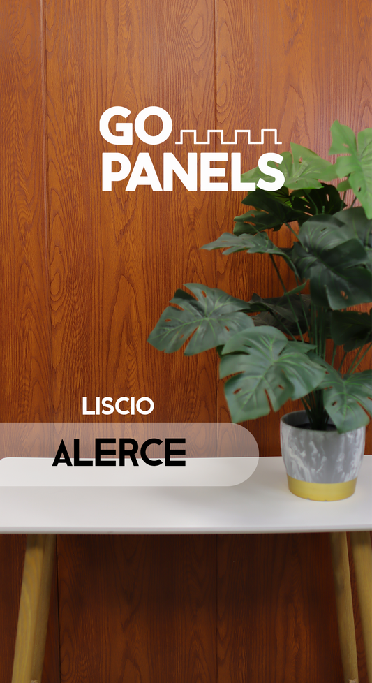 Caja Panel Decorativo - Liscio Alerce Texturizado - Revestimiento Línea Liscio- Caja 5 un - 4.8 m² - Wall Panel Liscio